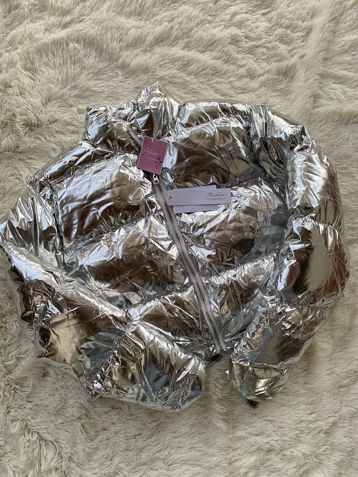 Campera platinada