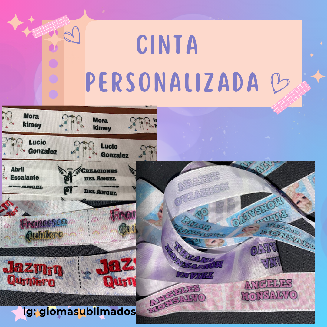 Cintas Personalizadas Sublimadas