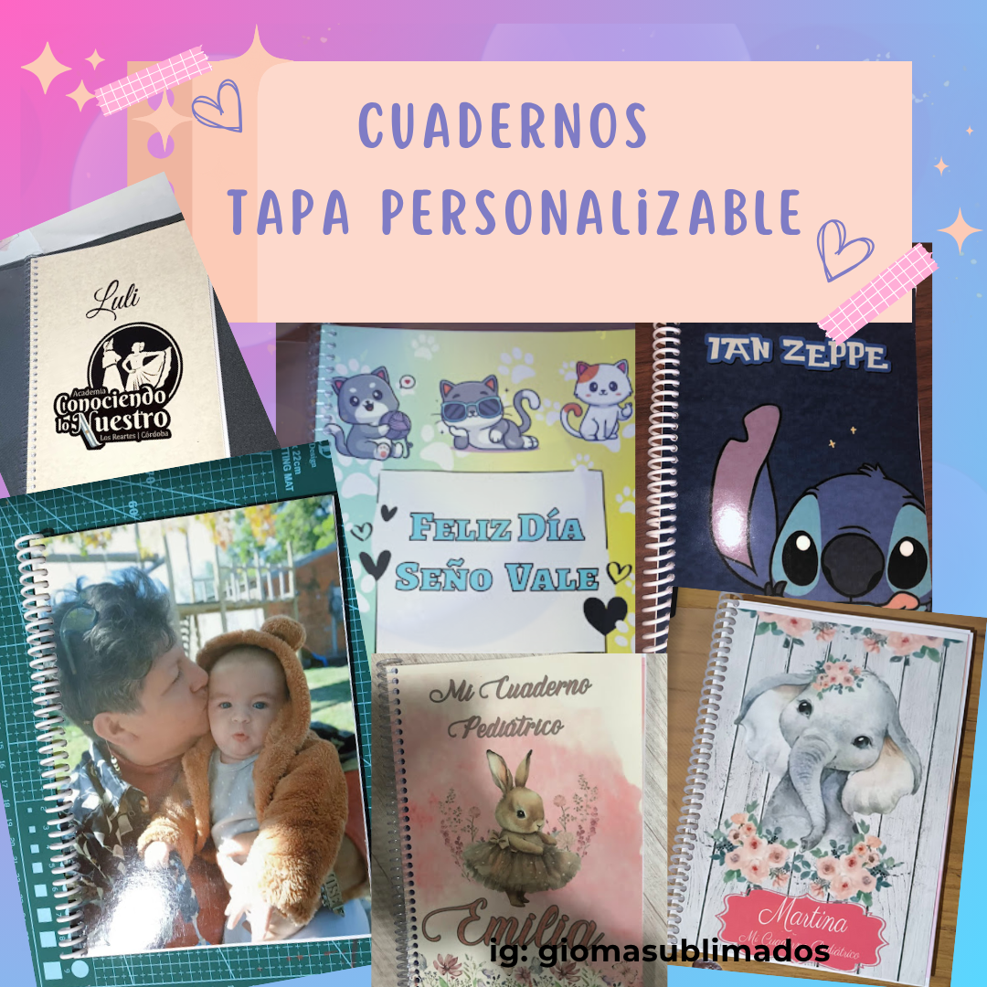 Cuadernos Personalizados Sublimados