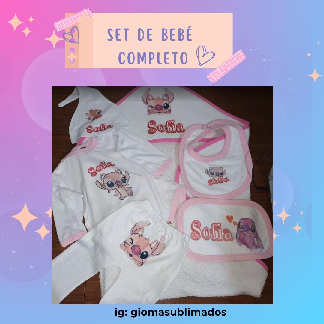 Set de Bebé Personalizado Sublimado