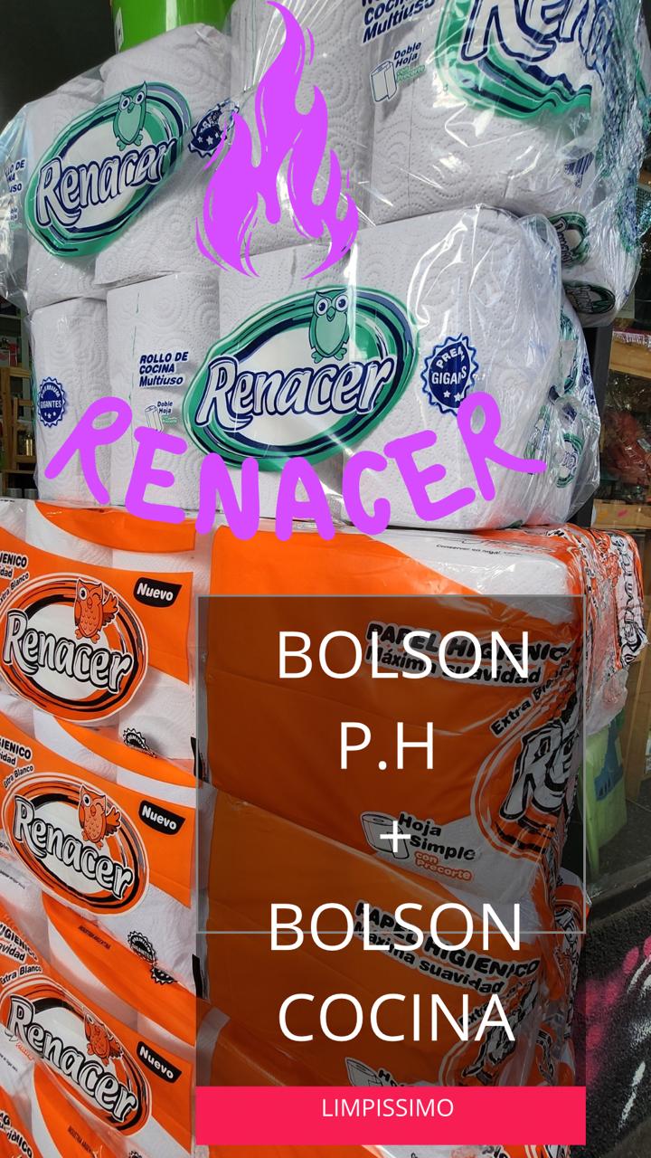 Bolson de Cocina 8 rollos + Bolson de P.H 30 rollos