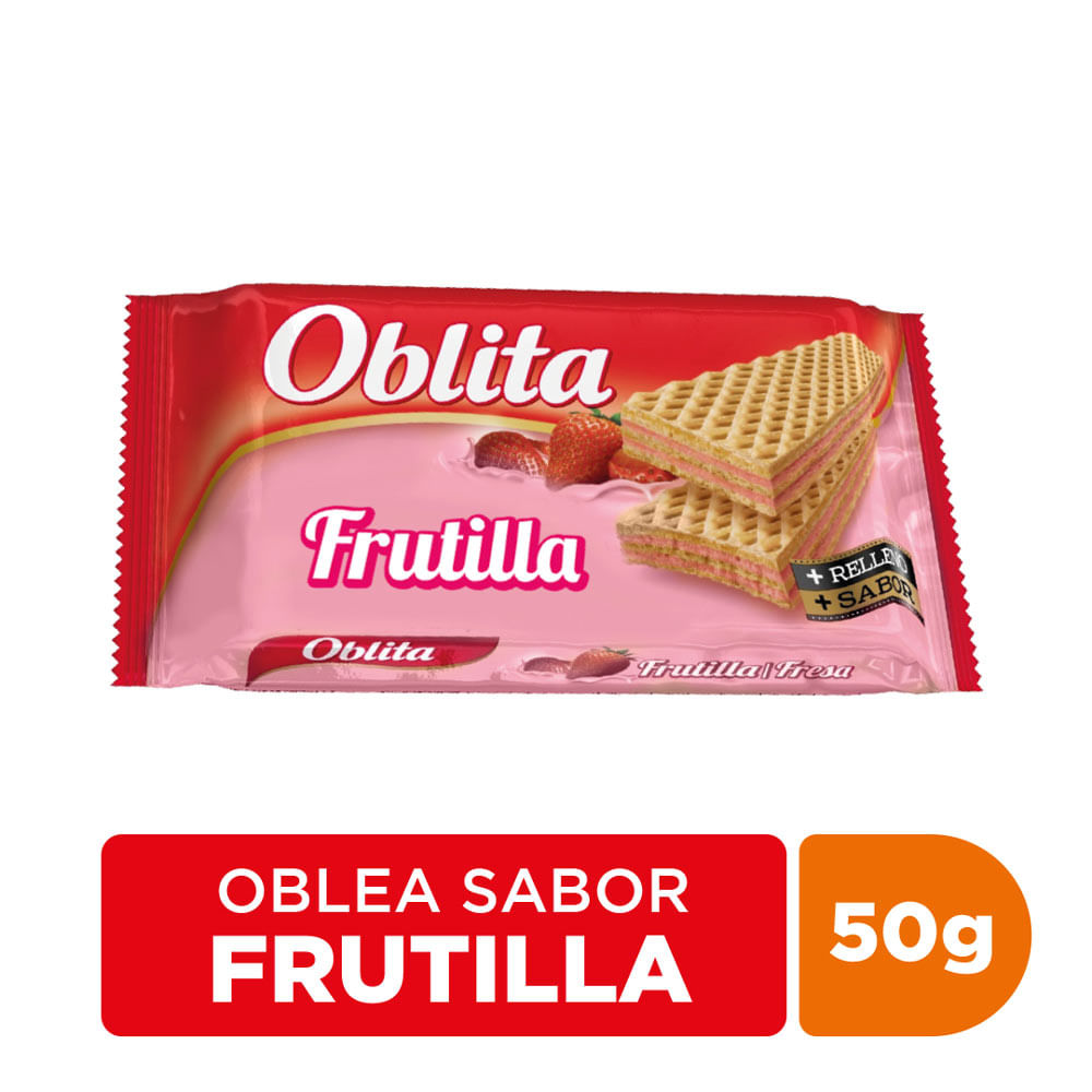 Galletas oblita frutilla x 50gr