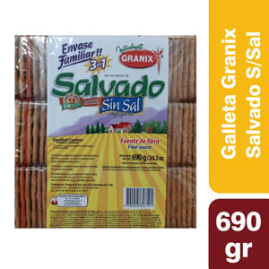 Galletas granix salvado sin sal x 3u