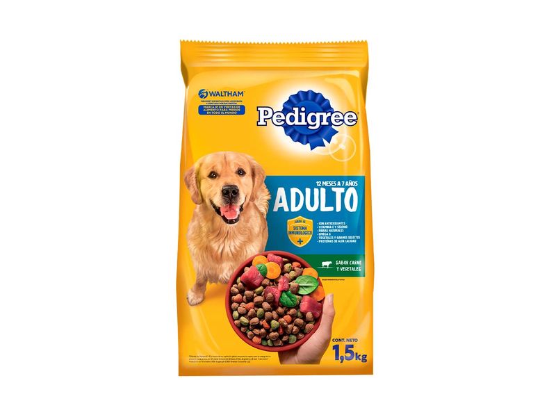 Alimento pedigree x 1.5 adulto