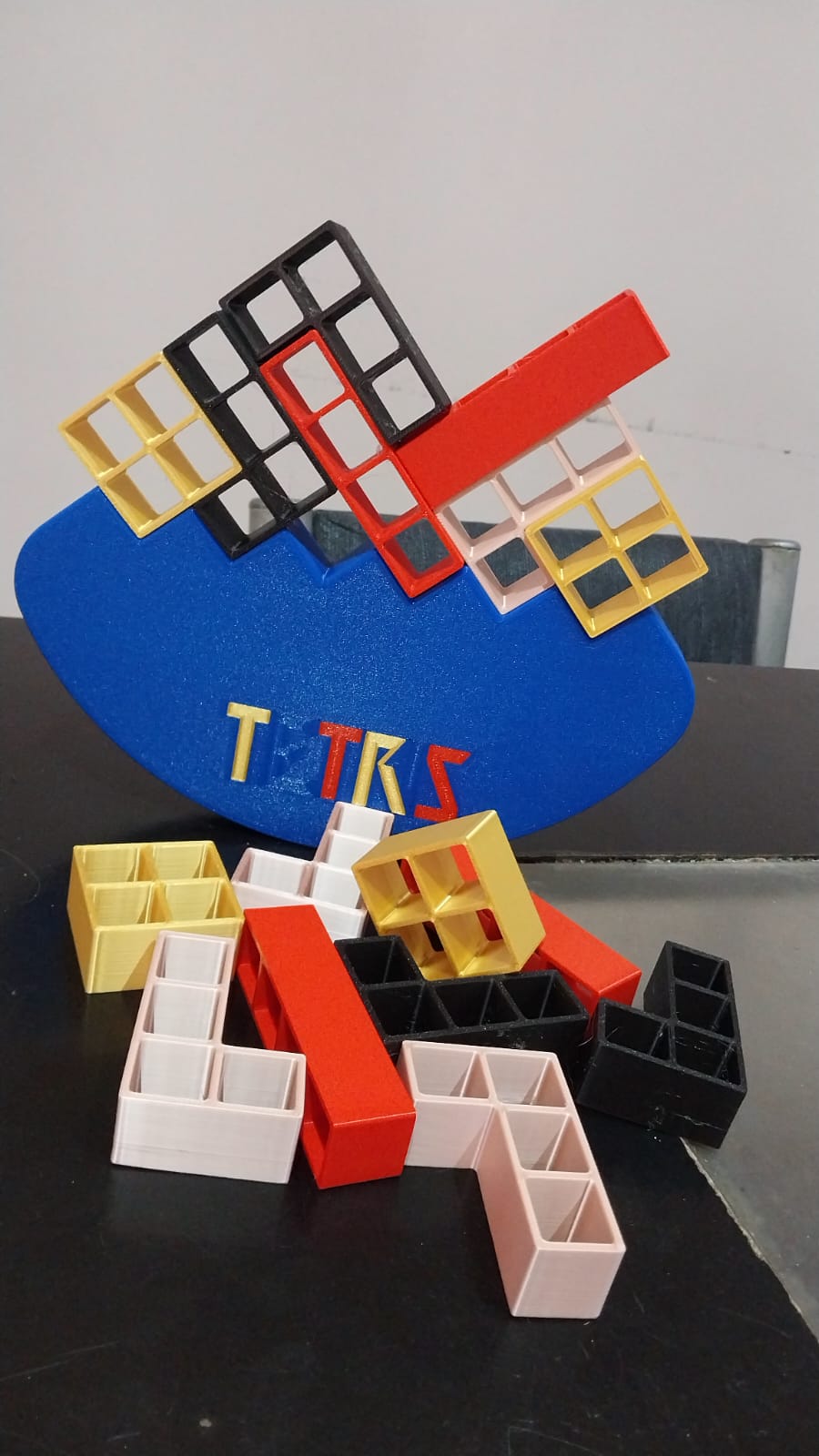 Rompecabezas de equilibrio Tetris (Pastel)