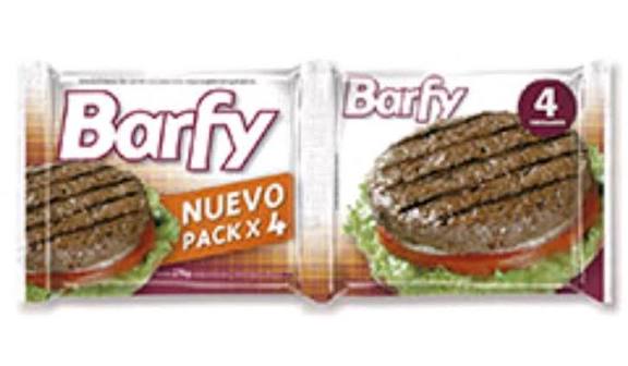 Hamburguesa barfy x 4u flow