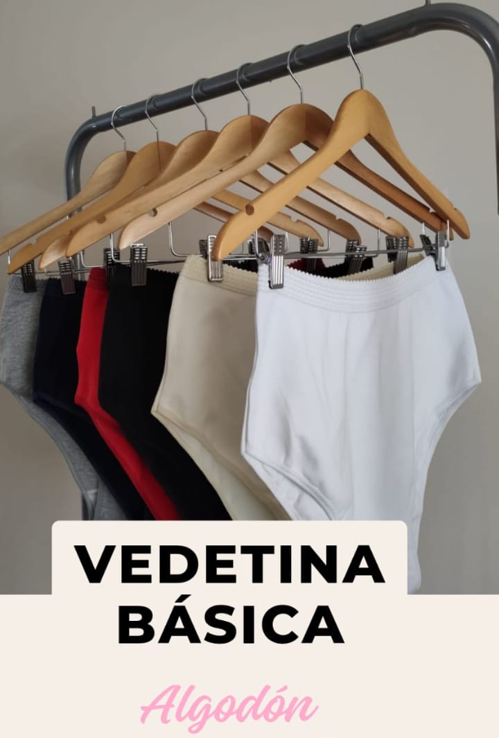 Vedetina Básica Tiro Alto Algodón