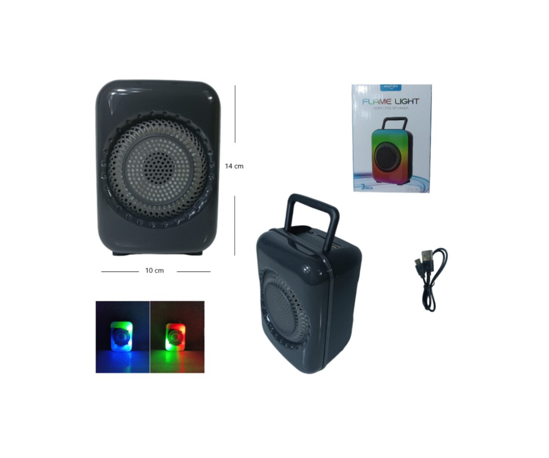 PARLANTE 3 PLG BLUETOOTH FM MP3