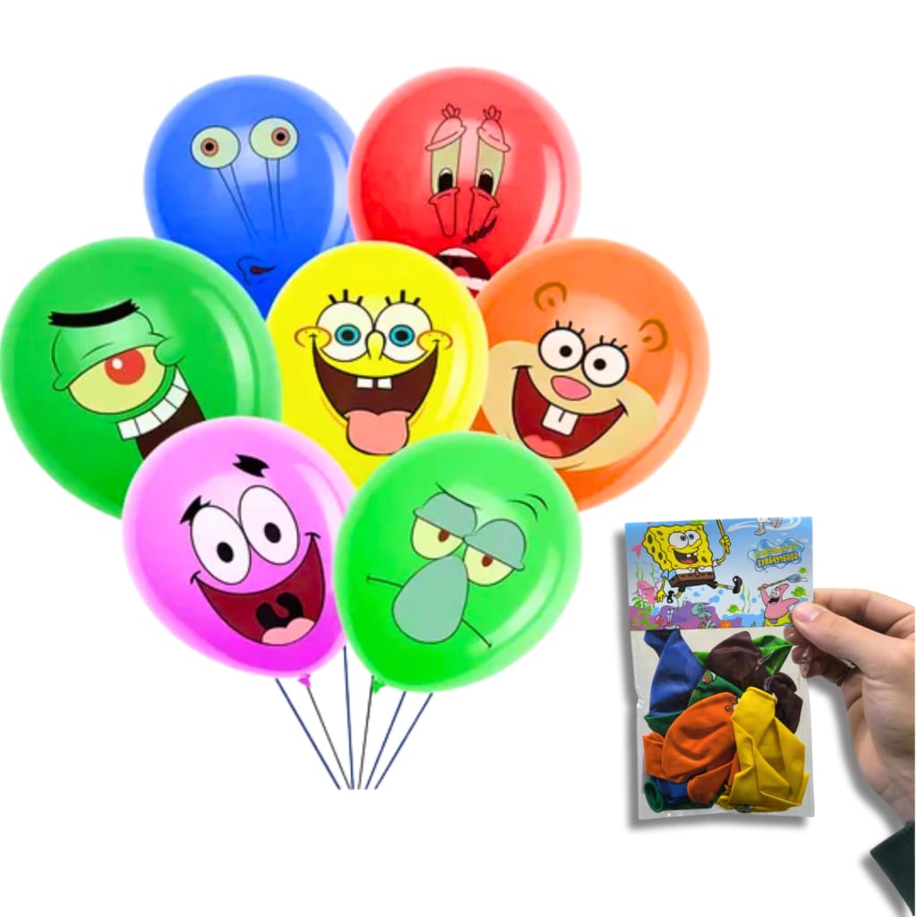 Set globos Bob esponja