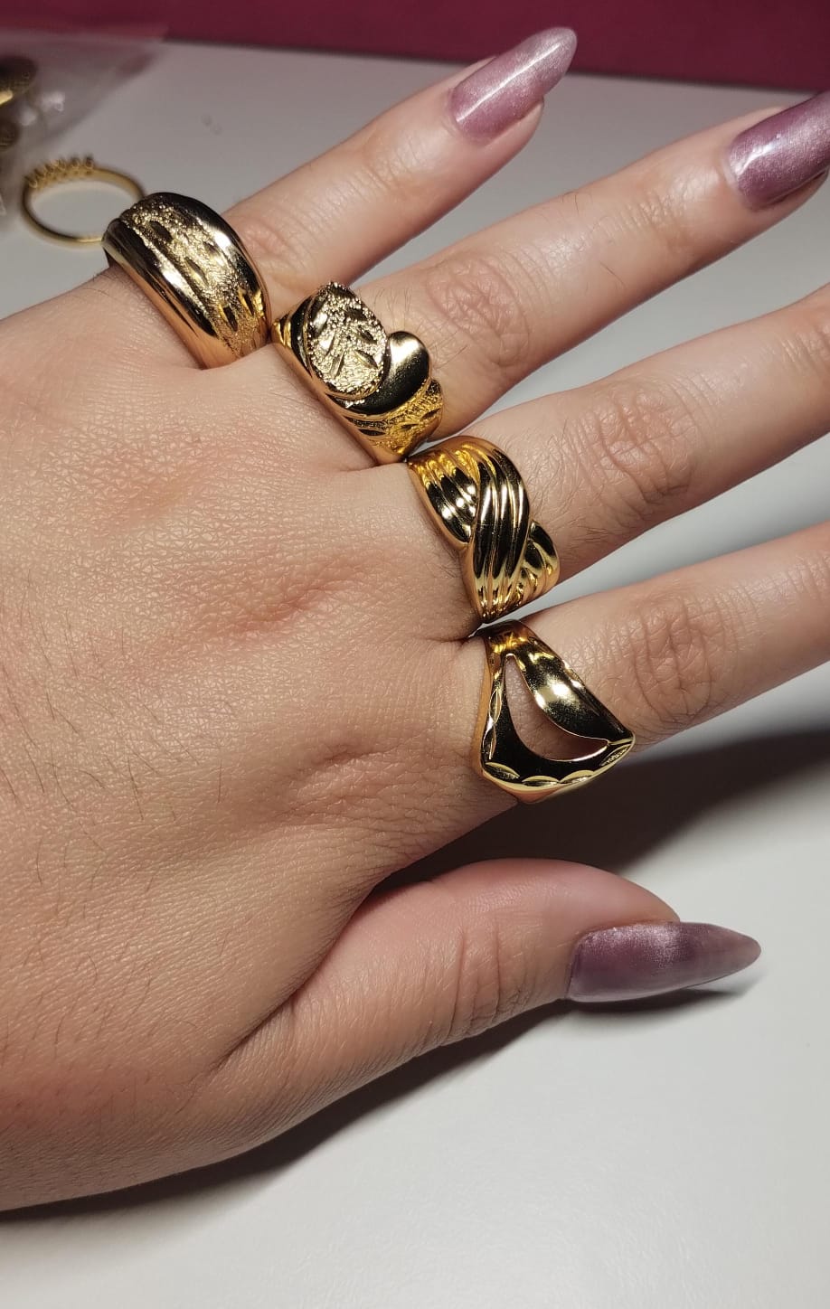 Anillos acero quirúrgico