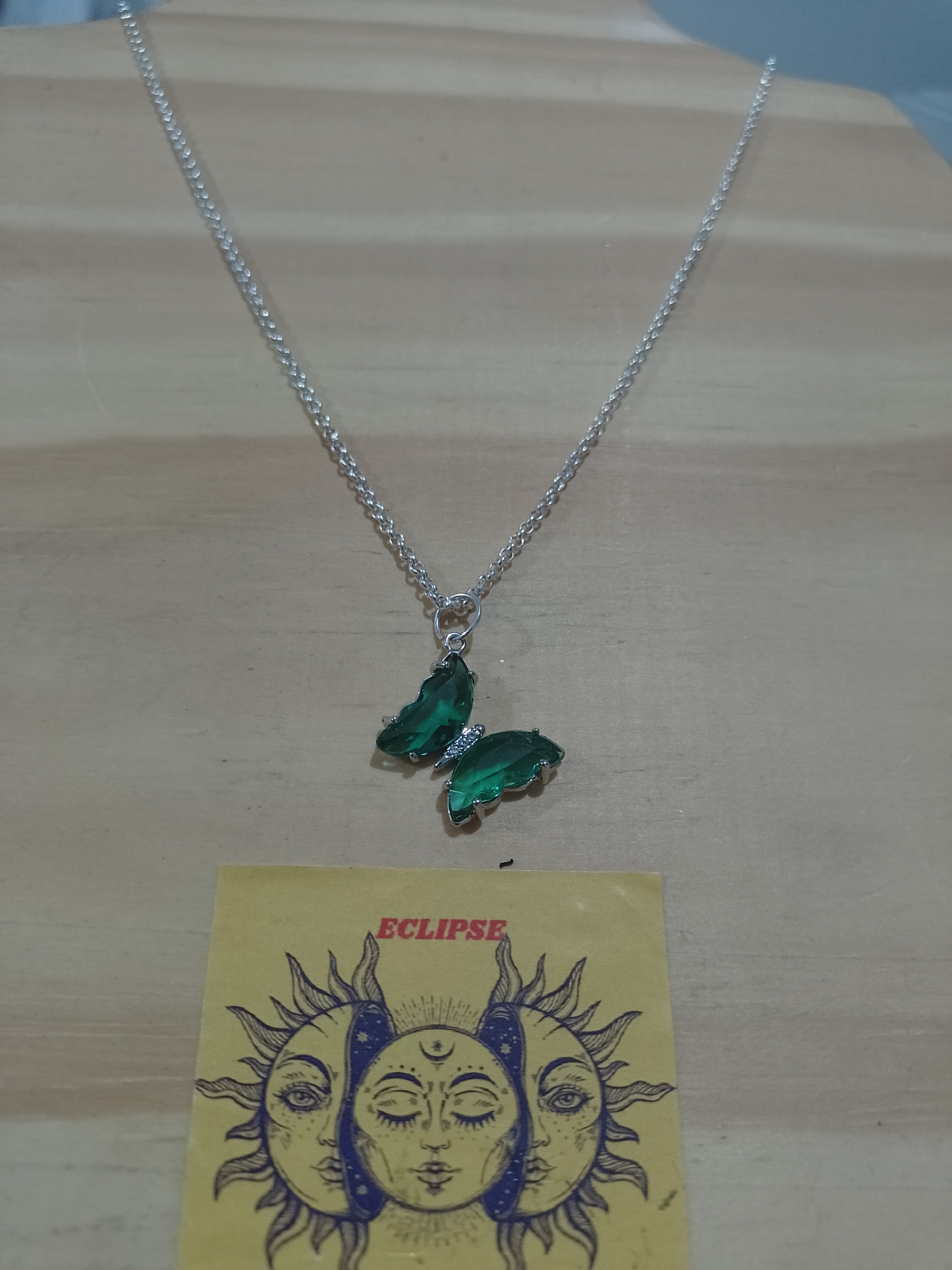 Collar con dije corazón inflado acero blanco