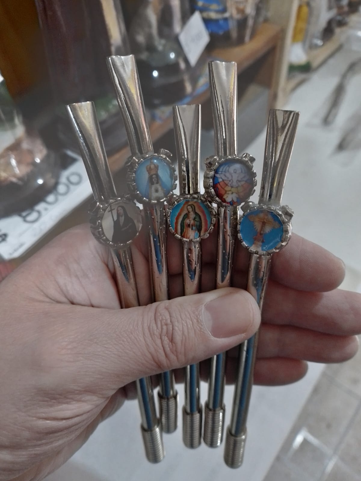 Bombillas para mate con imágen