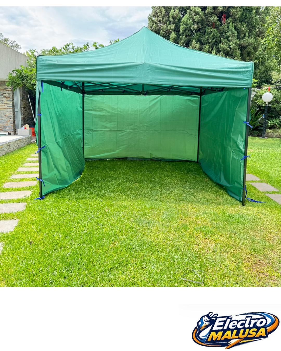 GAZEBO CON PARED 4.5 X 3 IMPERMEABLE