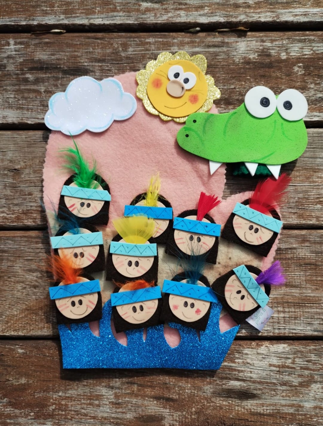 Juego Didáctico Infantil “Escena Creativa con Personajes” en Goma Eva – Artesanal