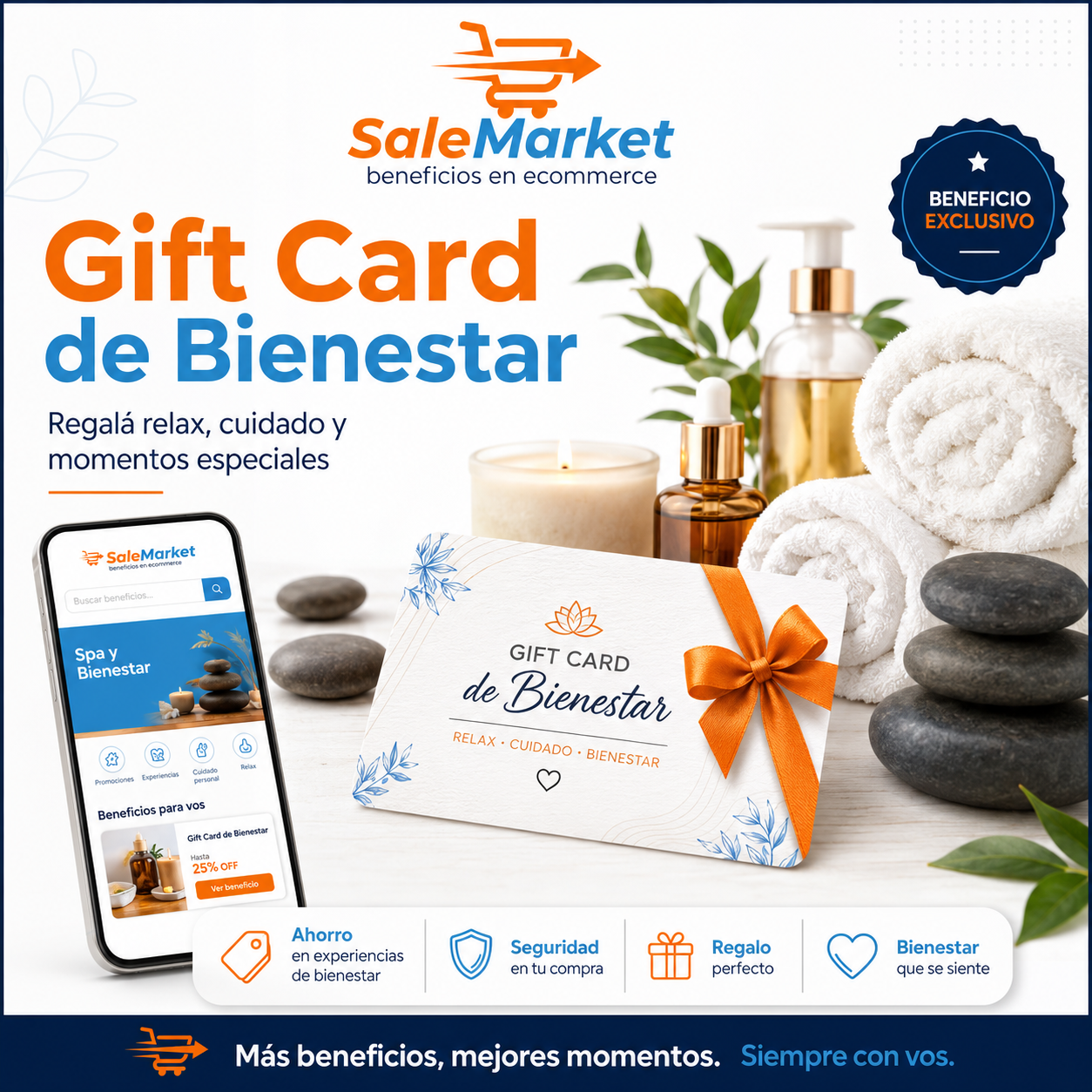 Beneficio en experiencia de relajación y bienestar.