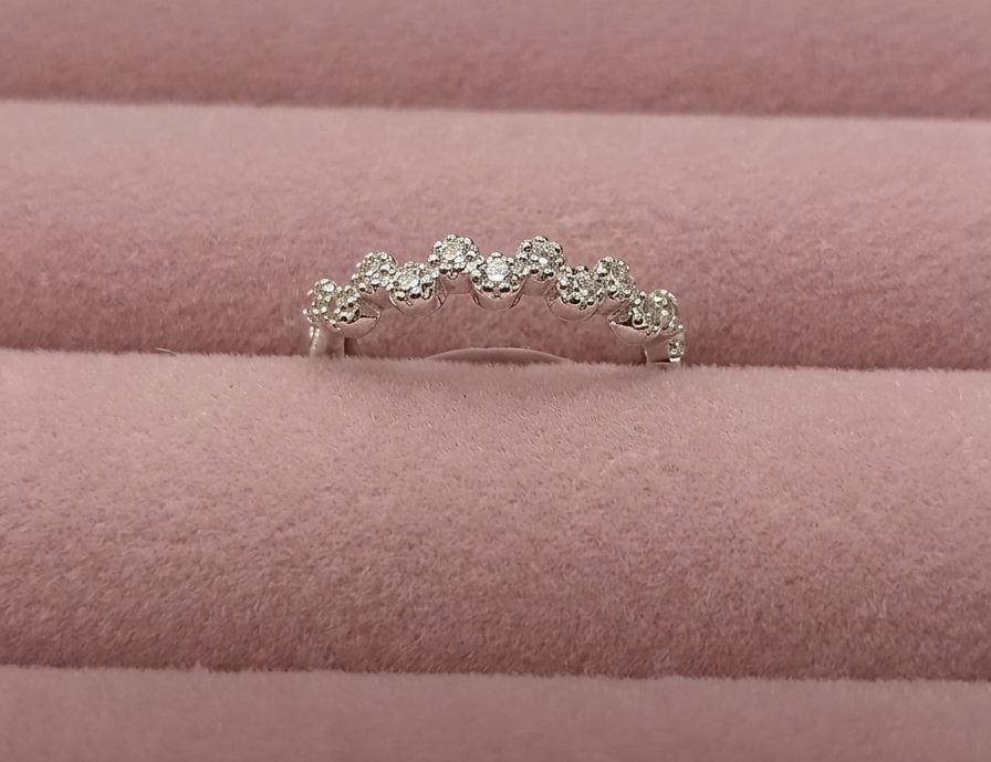 Anillo tiara floral