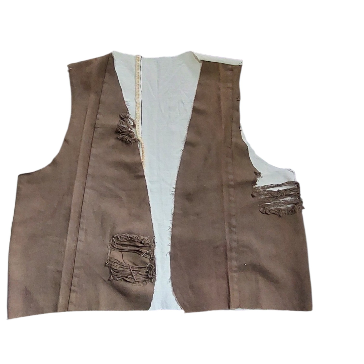 Chaleco gabardina combinada
