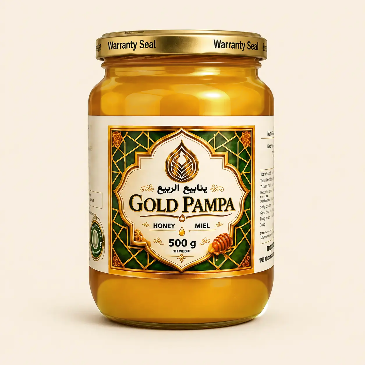 Frasco Gold Pampa de 500 gramos