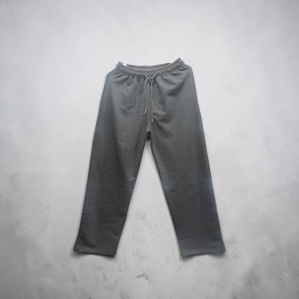 Pantalón baggy rústico peinado – Gris oscuro