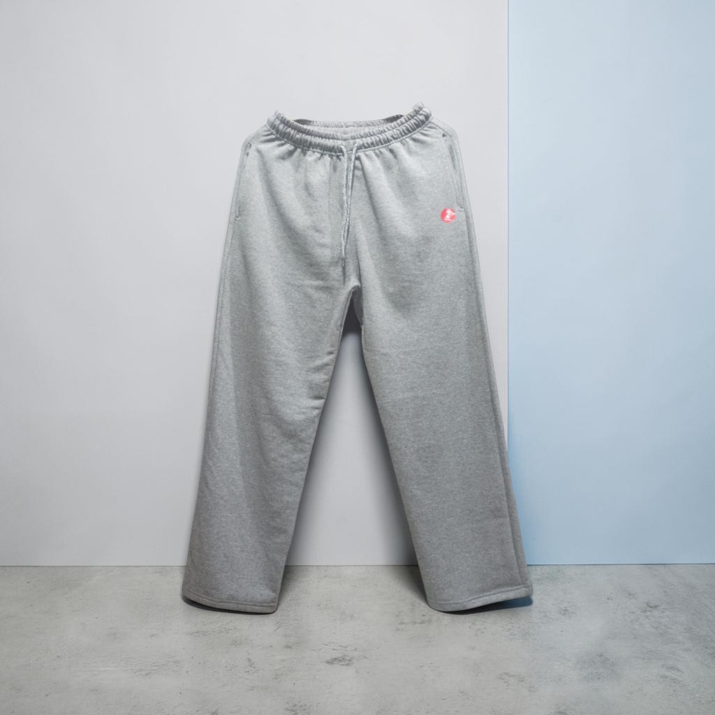 Pantalón baggy rústico peinado – Gris perla