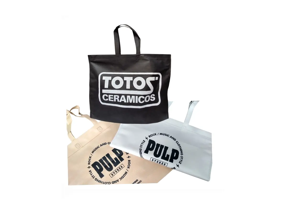 Bolsas reales de 45 × 40 cm impresas a un color